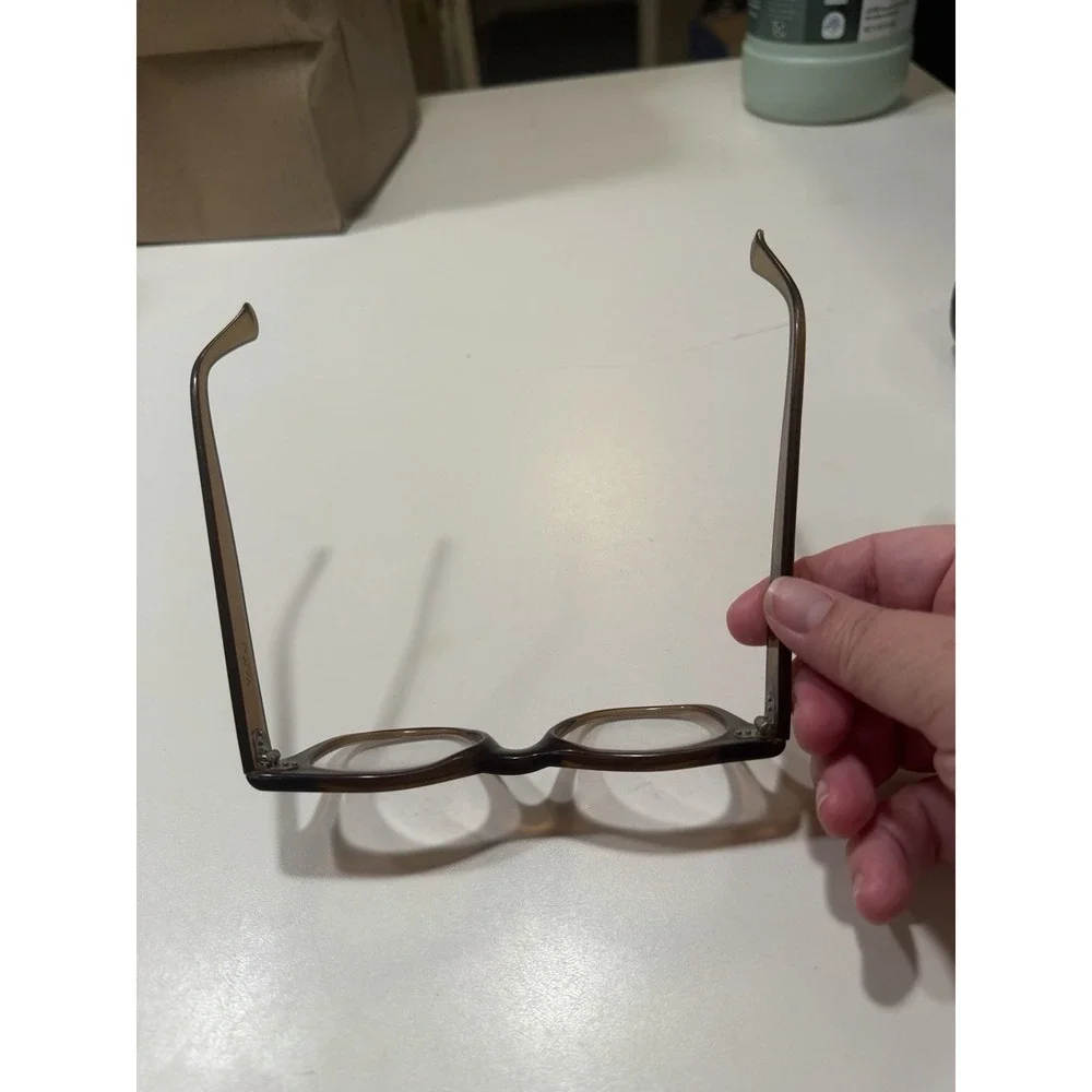 50s Vtg VAM USA Hornrim Eyeglasses Rootbeer Translucent Frames Estate